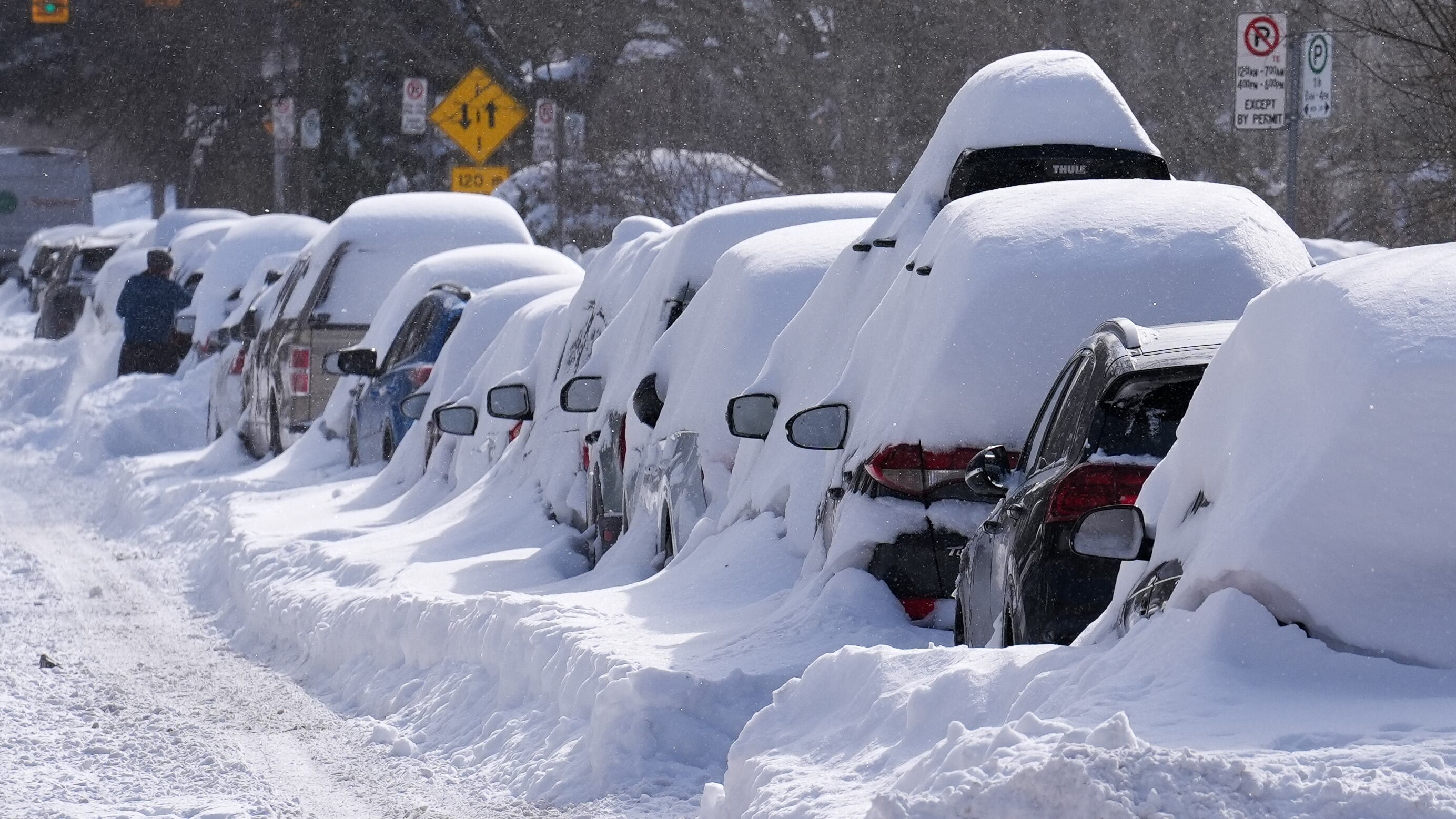 Snow piled on your car during the winter months?